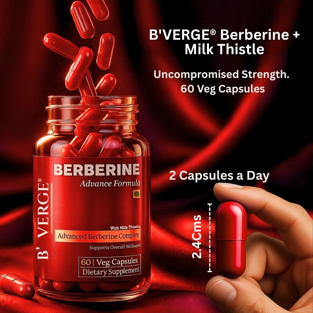B’VERGE® Berberine Supplements 98% with Milk Thistle