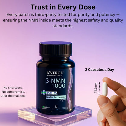 B'VERGE® NMN Bontac® 1000 - World's Purest NMN