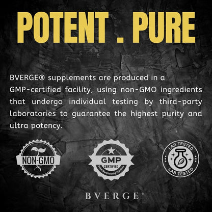 B'VERGE® Lions Mane - 500mg, 60 Veg Capsules
