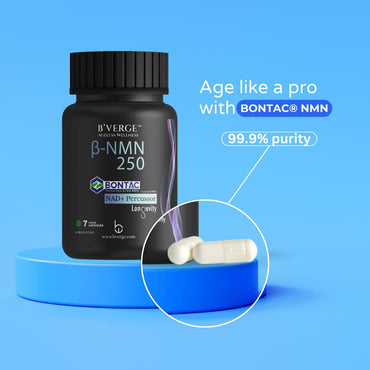 NMN Bontac® 250 - World's Purest NMN - 250mg, 7 Veg Capsules